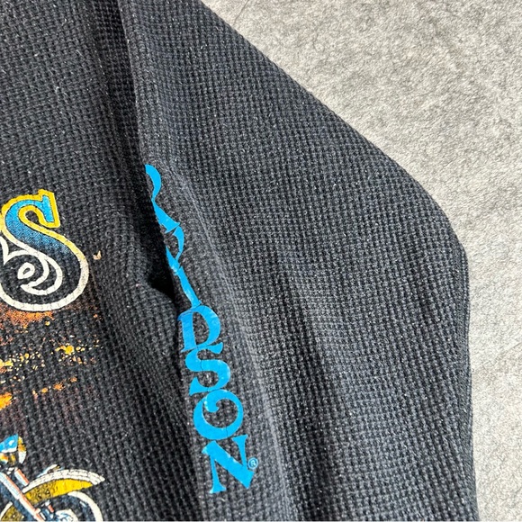 Vintage Harley-Davidson Thermal Shirt Mens XL Black Show Your Colors 80s Biker - Picture 5 of 9